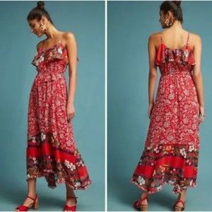 Anthropologie One September Floral Maxi Dress